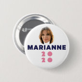 Badge Rond 5 Cm Marianne Williamson 2020 (Devant & derrière)