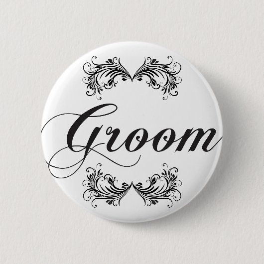 Badge Rond 5 Cm Marié (Devant)