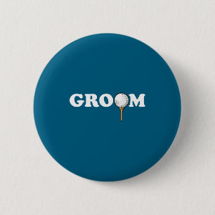 Badge Rond 5 Cm Marié balle de golf golfeur hommes célibataire drô