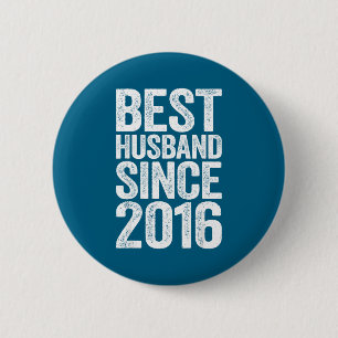 Badge Rond 5 Cm Marié Minimal Homme Depuis 2016 Mariage