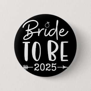 Badge Rond 5 Cm Mariée 2025 Enterrement de Vie de Jeune Fille Grou