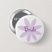 Badge Rond 5 Cm Mariée de fleurs pourpre (Devant & derrière)