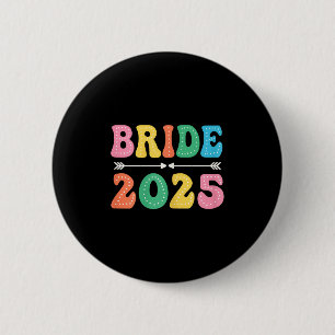 Badge Rond 5 Cm Mariée Est 2025 Mariée Mariage Partie de Mariage E