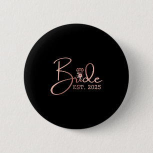 Badge Rond 5 Cm Mariée Est 2025 Mme Enterrement de Vie de Jeune Fi