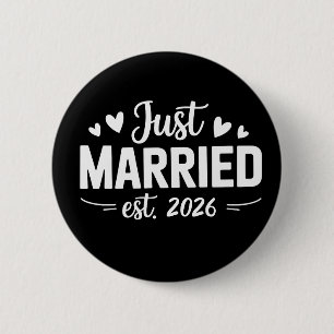 Badge Rond 5 Cm Mariés en 2026 Groupe de Mariage Épouse Mari