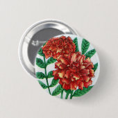 Badge Rond 5 Cm Marigans africains (Devant & derrière)