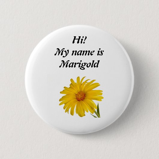 Badge Rond 5 Cm Marigold (Devant)