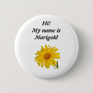 Badge Rond 5 Cm Marigold
