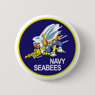 Badge Rond 5 Cm MARINE de bataillons de construction