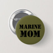 Badge Rond 5 Cm Marine Maman (Devant & derrière)