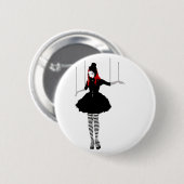 Badge Rond 5 Cm marionnette de cabaret (Devant & derrière)