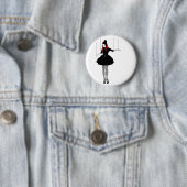 Badge Rond 5 Cm marionnette de cabaret (En situation)