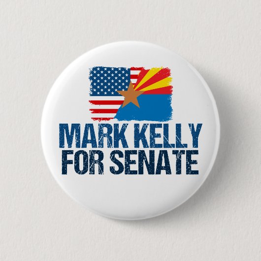 Badge Rond 5 Cm Mark Kelly pour le drapeau électoral du Sénat 2022 (Devant)