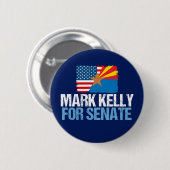 Badge Rond 5 Cm Mark Kelly pour le Sénat (Devant & derrière)