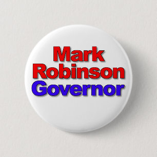 Badge Rond 5 Cm Mark Robinson pour Gouverneur 2024