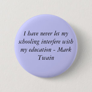 Badge Rond 5 Cm Mark Twain