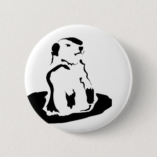 Badge Rond 5 Cm marmotte