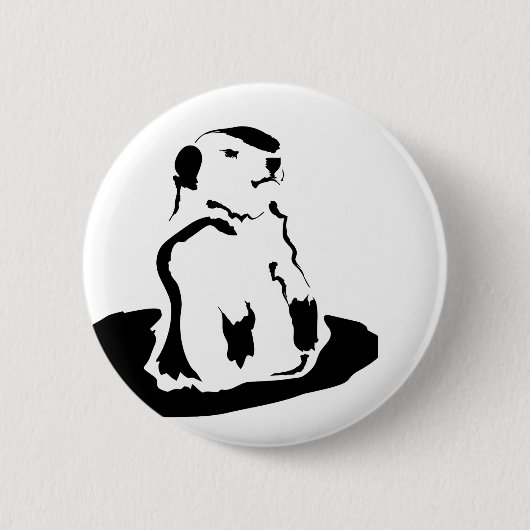 Badge Rond 5 Cm marmotte (Devant)