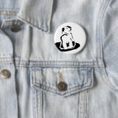 Badge Rond 5 Cm marmotte (En situation)