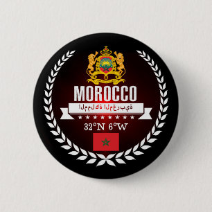 Badge Rond 5 Cm Maroc