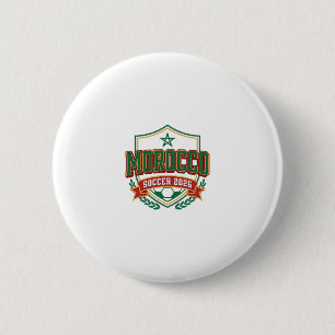 Badge Rond 5 Cm Maroc Football 2026 Football Gras Pays Typographie