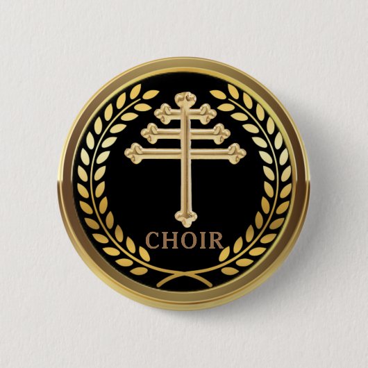 Badge Rond 5 Cm Maronite Church Choir Pin Button (Devant)