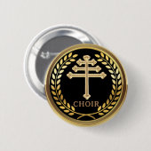 Badge Rond 5 Cm Maronite Church Choir Pin Button (Devant & derrière)