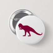 Badge Rond 5 Cm Maroon Dinosaur (Devant & derrière)