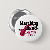 Badge Rond 5 Cm Marquage de bande maman/ saxophone (Devant & derrière)