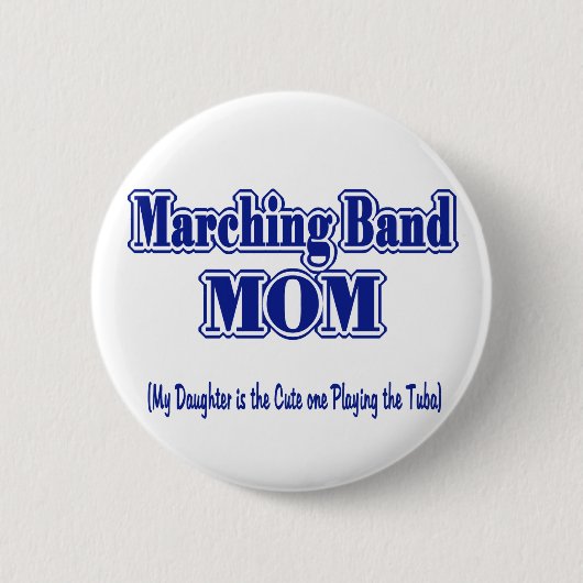Badge Rond 5 Cm Marquage de bande maman/ Tuba (Devant)