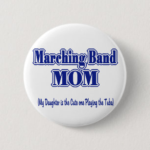 Badge Rond 5 Cm Marquage de bande maman/ Tuba