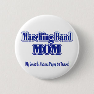 Badge Rond 5 Cm Marquage maman / trompette