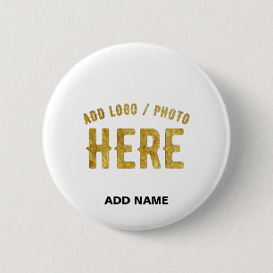 BADGE ROND 5 CM MARQUE BLANCHE VERIFIEE PERSONNALISABLE MODERNE ET