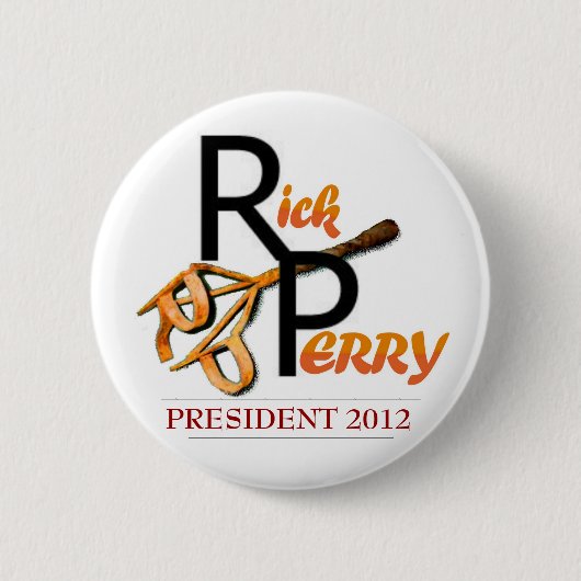 Badge Rond 5 Cm Marque de Rick Perry (Devant)