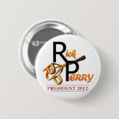 Badge Rond 5 Cm Marque de Rick Perry (Devant & derrière)