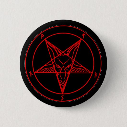 BADGE ROND 5 CM MARQUE DU DIABLE (Devant)