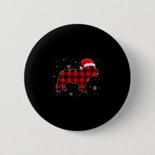 Badge Rond 5 Cm Marque Pour 50 Buffalo Plaid Bulldog