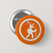 Badge Rond 5 Cm Marqueur de sentier de cerf (Devant & derrière)