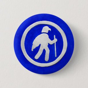 Badge Rond 5 Cm Marqueur de sentier de faucon