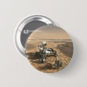Badge Rond 5 Cm Mars 2020 Rover Sur La Surface De Mars. (Devant & derrière)