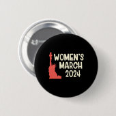 Badge Rond 5 Cm Mars 2024 des femmes (Devant & derrière)