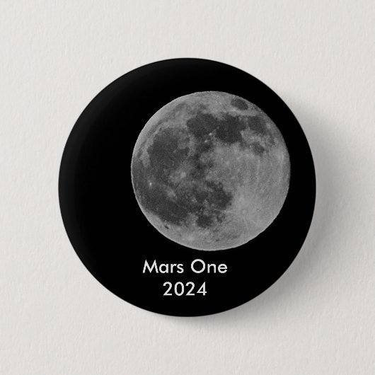 Badge Rond 5 Cm Mars un bouton 2024 (Devant)
