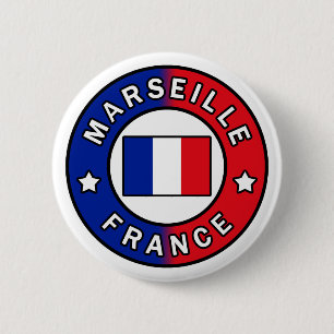 Badge Rond 5 Cm Marseille France