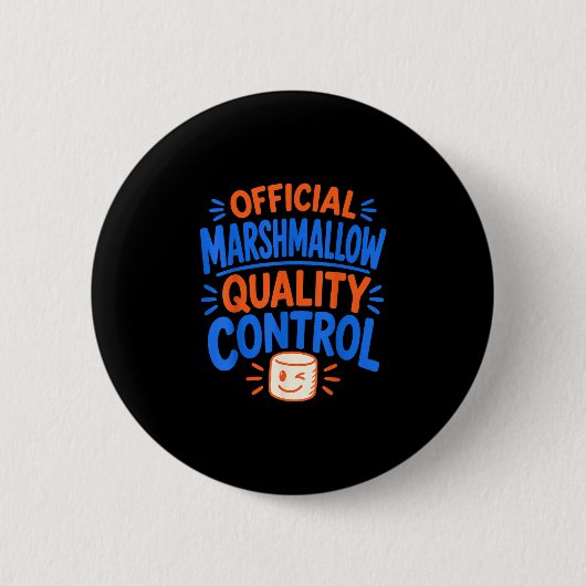 Badge Rond 5 Cm Marshmallow drôle (Devant)