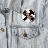 Badge Rond 5 Cm Marteau et clavier (En situation)