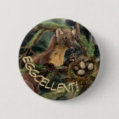 Badge Rond 5 Cm Marten européen (Devant)