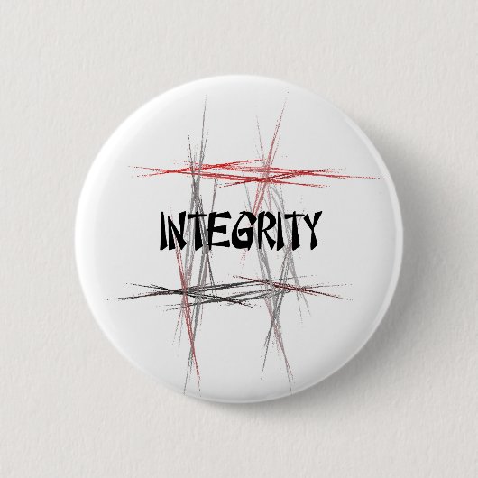 Badge Rond 5 Cm Martial Arts Integrity (Devant)
