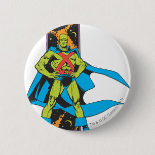 Badge Rond 5 Cm Martian Manhunter et l'espace