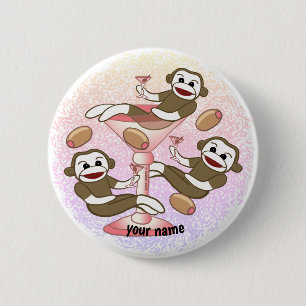 Badge Rond 5 Cm Martini au monkey