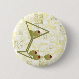 Badge Rond 5 Cm Martini et olives